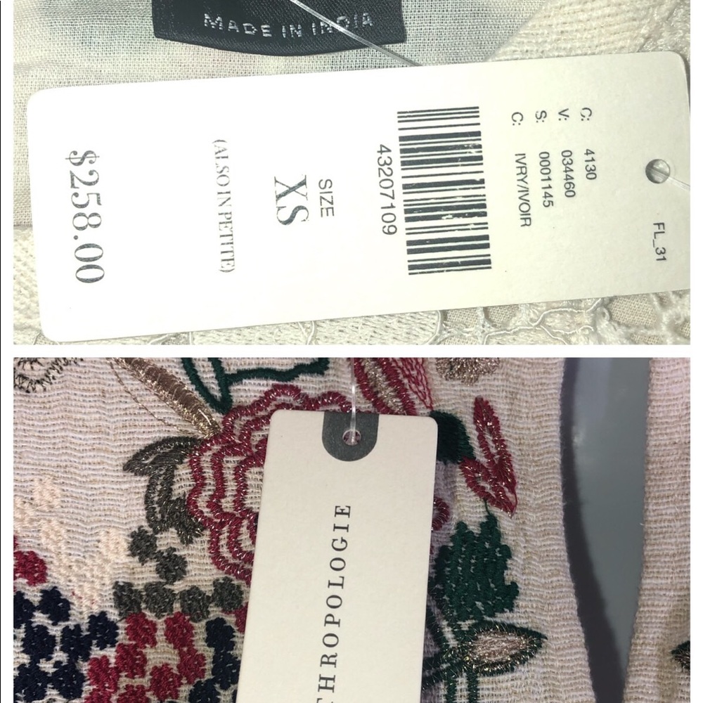 Sold❗️Anthropologie Embroidered Dress - Picture 8 of 8